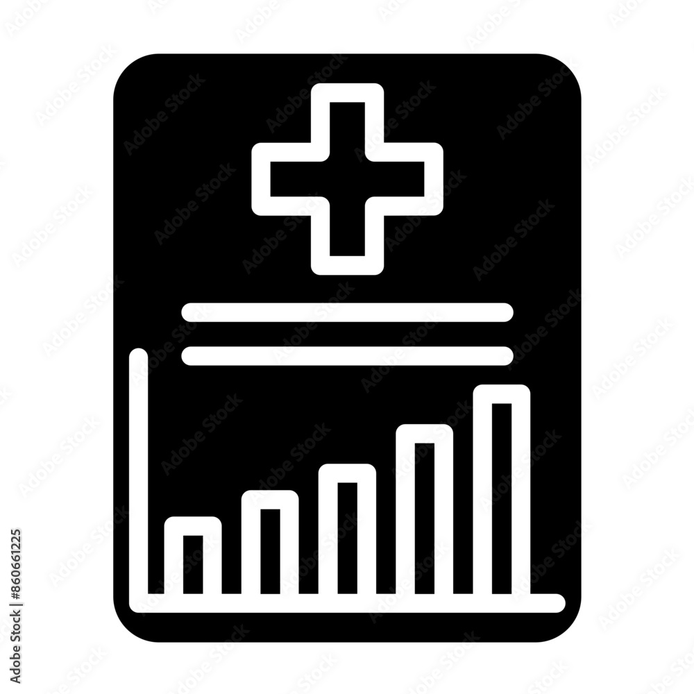 Obraz premium Vector Design Medical Diagram Icon Style