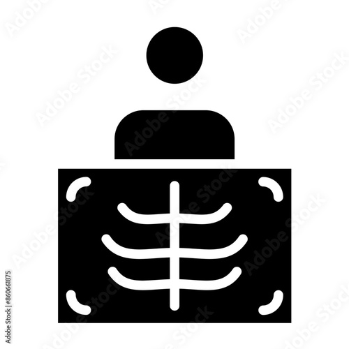 Vector Design Radiology Technician's Badge Icon Style