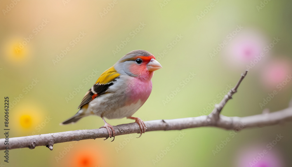 colourful tiny finch stands on a branch | Bird Photography colourful tiny finch stands on a branch | Bird Photography