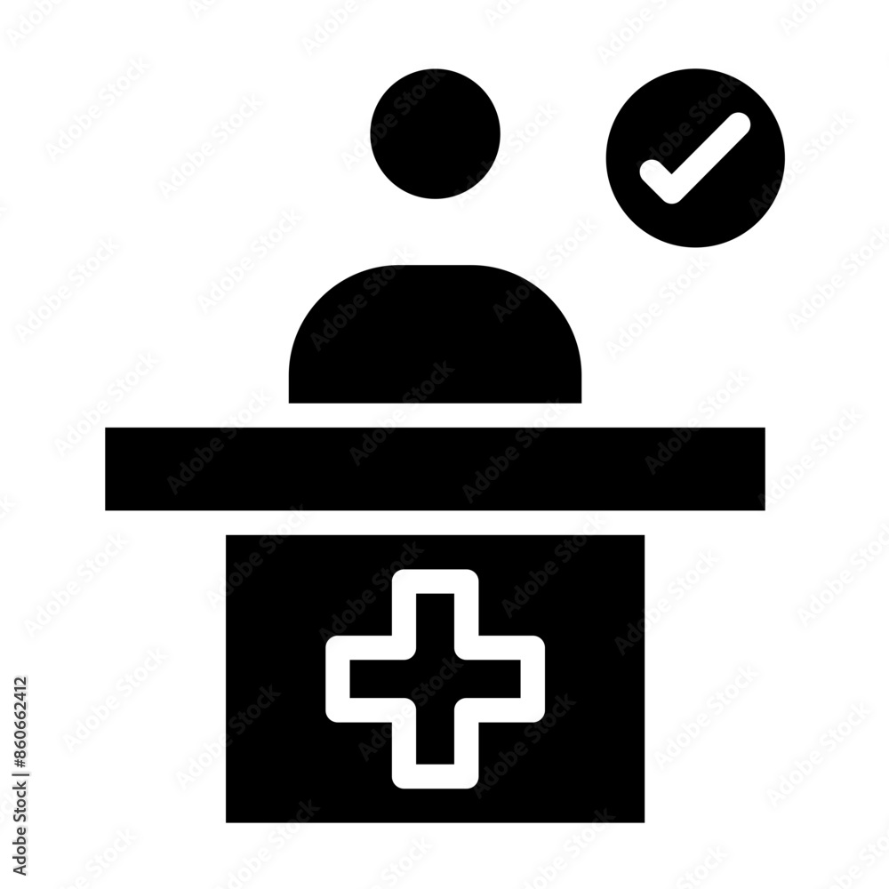 Vector Design Patient Recovery Icon Style