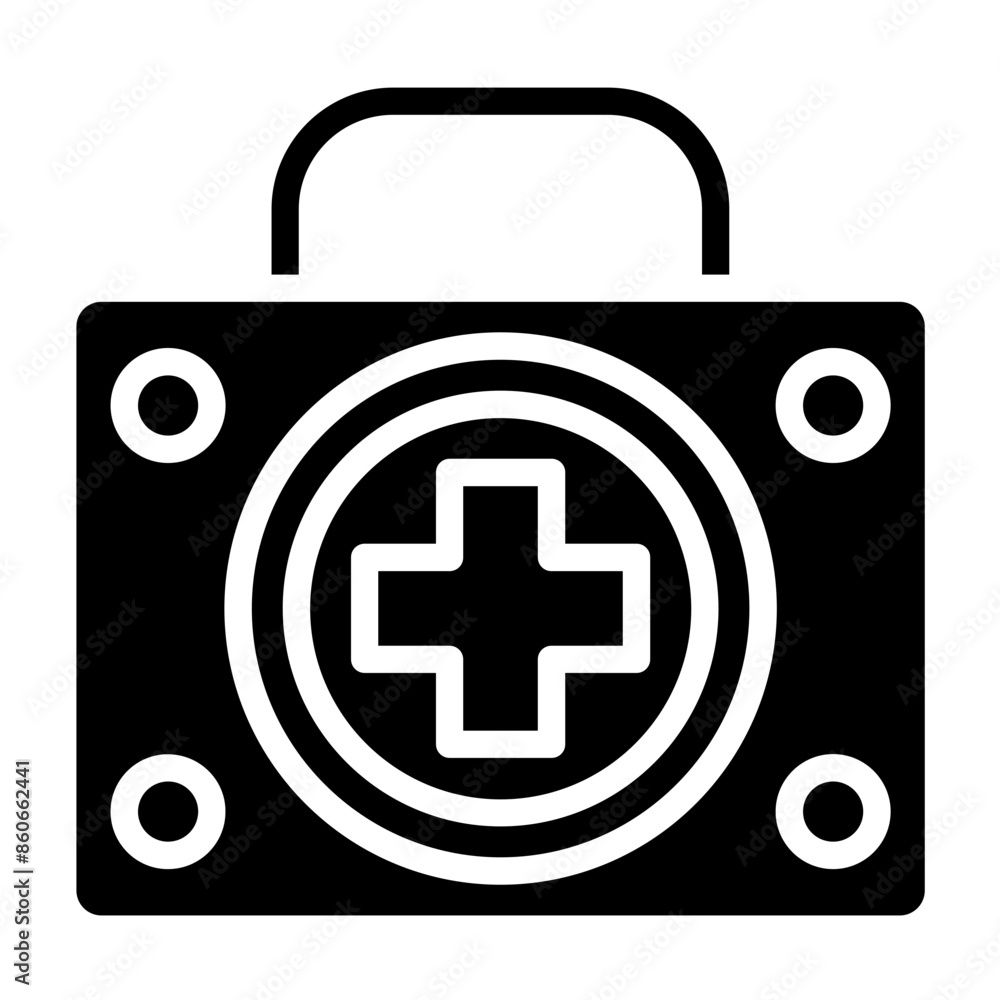 Vector Design Emergency Kit Bag Icon Style Vector Design Emergency Kit Bag Icon Style