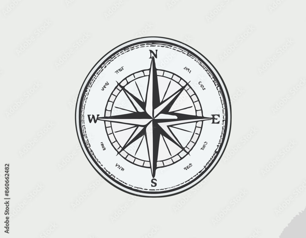 Drawing compass icon vector design template in white background Drawing compass icon vector design template in white background