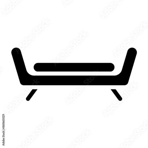 Vector Design Daybed Icon Style