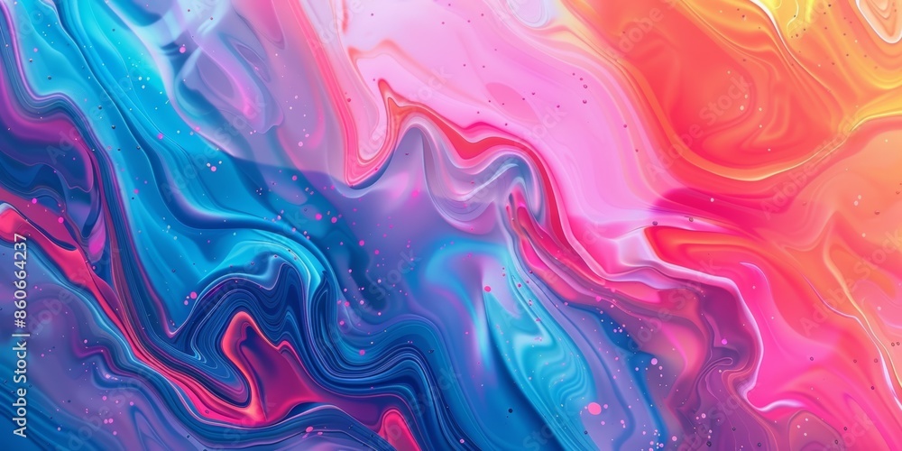 Fototapeta premium Fluid Gradient Abstract Background Smooth gradient transitions blending multiple colors seamlessly