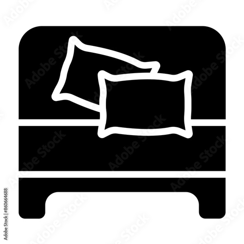 Vector Design Bedspread Icon Style