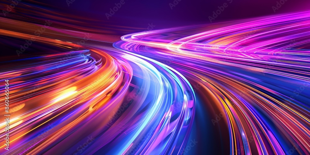Abstract Light Trails Background Dynamic light trails creating an abstract pattern. Concept for big data, deep machine learning, artificial intelligence Abstract Light Trails Background Dynamic light trails creating an abstract pattern. Concept for big data, deep machine learning, artificial intelligence