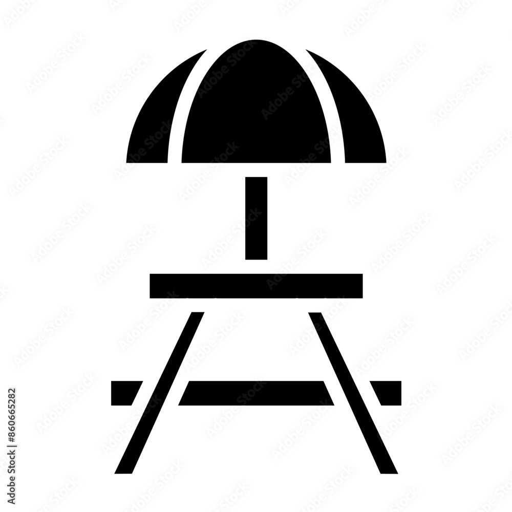Vector Design Camping Table Icon Style Vector Design Camping Table Icon Style