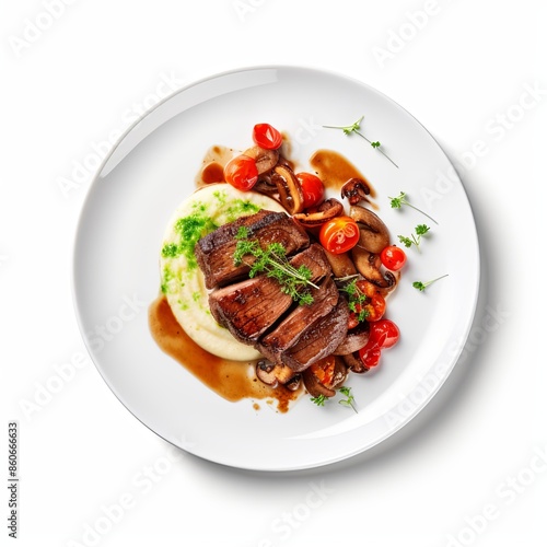 Famous food dish Isolated on a white background