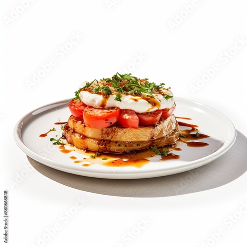 Famous food dish Isolated on a white background