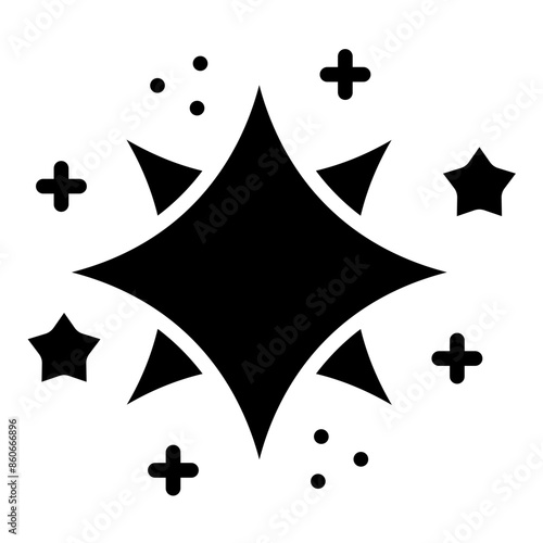 Vector Design Spangle Icon Style