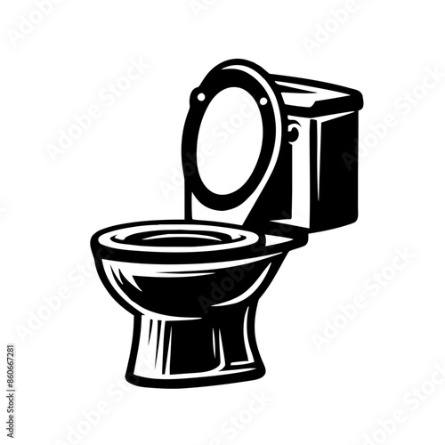 toilet bowl isolated