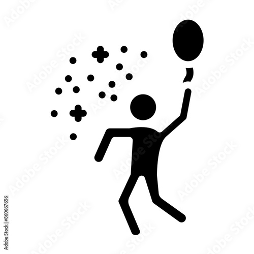 Vector Design Partygoer Icon Style