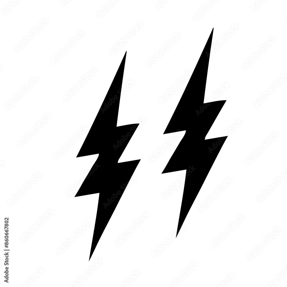 thunder sign in black and white thunder sign in black and white