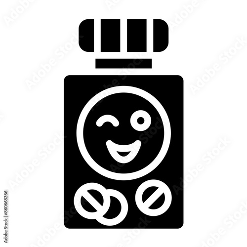 Vector Design Ecstasy Icon Style