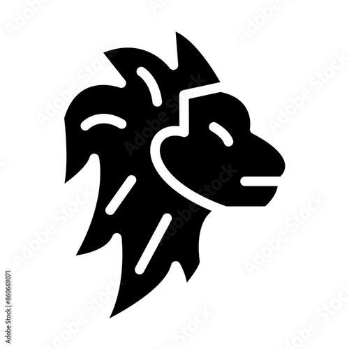 Quadro em tela Vector Design Roar Icon Style
