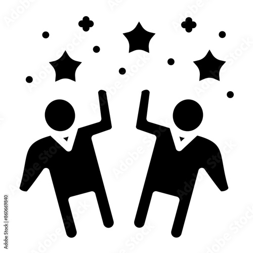 Vector Design Exuberant Excitement Icon Style
