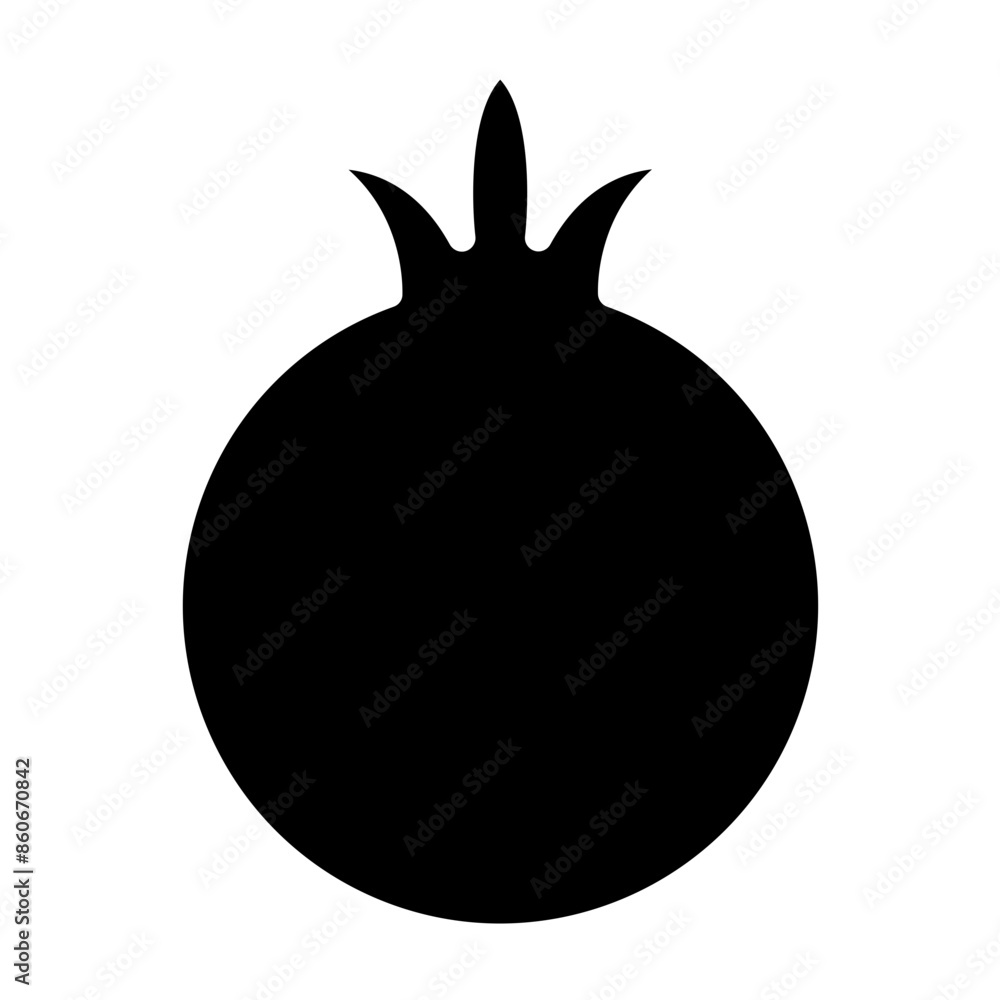 Vector Design Pomegranate Icon Style Vector Design Pomegranate Icon Style