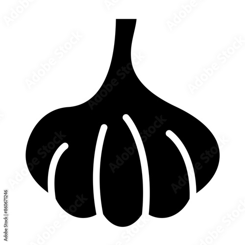 Vector Design Garlic Icon Style