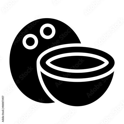 Vector Design Coconut Crush Icon Style