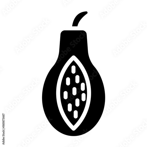 Vector Design Papaya Pizzazz Icon Style