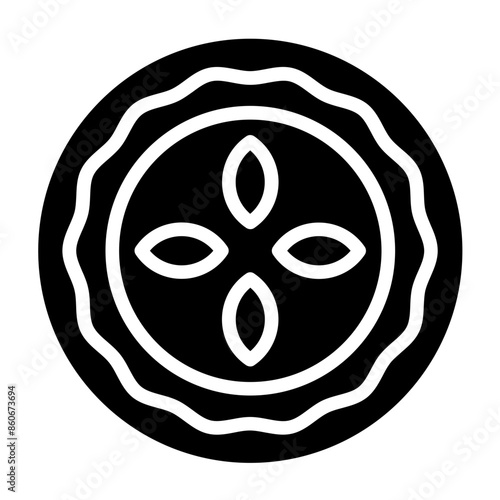 Vector Design Quiche Quest Icon Style