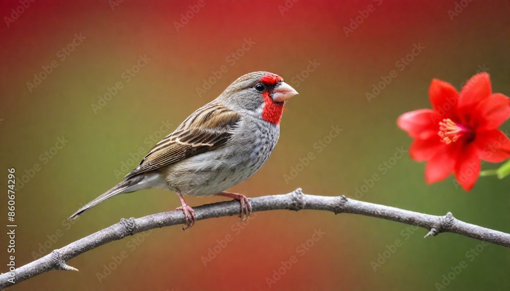 colourful tiny finch stands on a branch | Bird Photography colourful tiny finch stands on a branch | Bird Photography