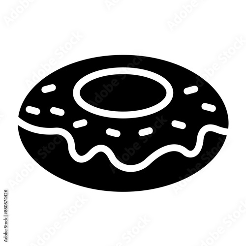 Vector Design Bagel Ballet Icon Style