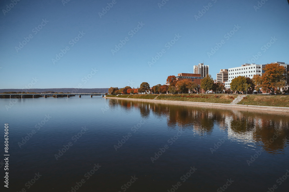 Harrisburg, Pensilvania, Susquehanna river, Landscape Harrisburg, Pensilvania, Susquehanna river, Landscape