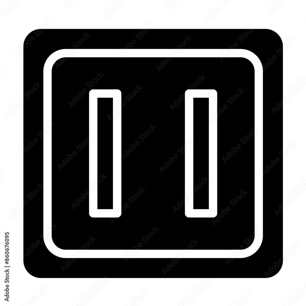 Vector Design Pause Button Icon Style Vector Design Pause Button Icon Style