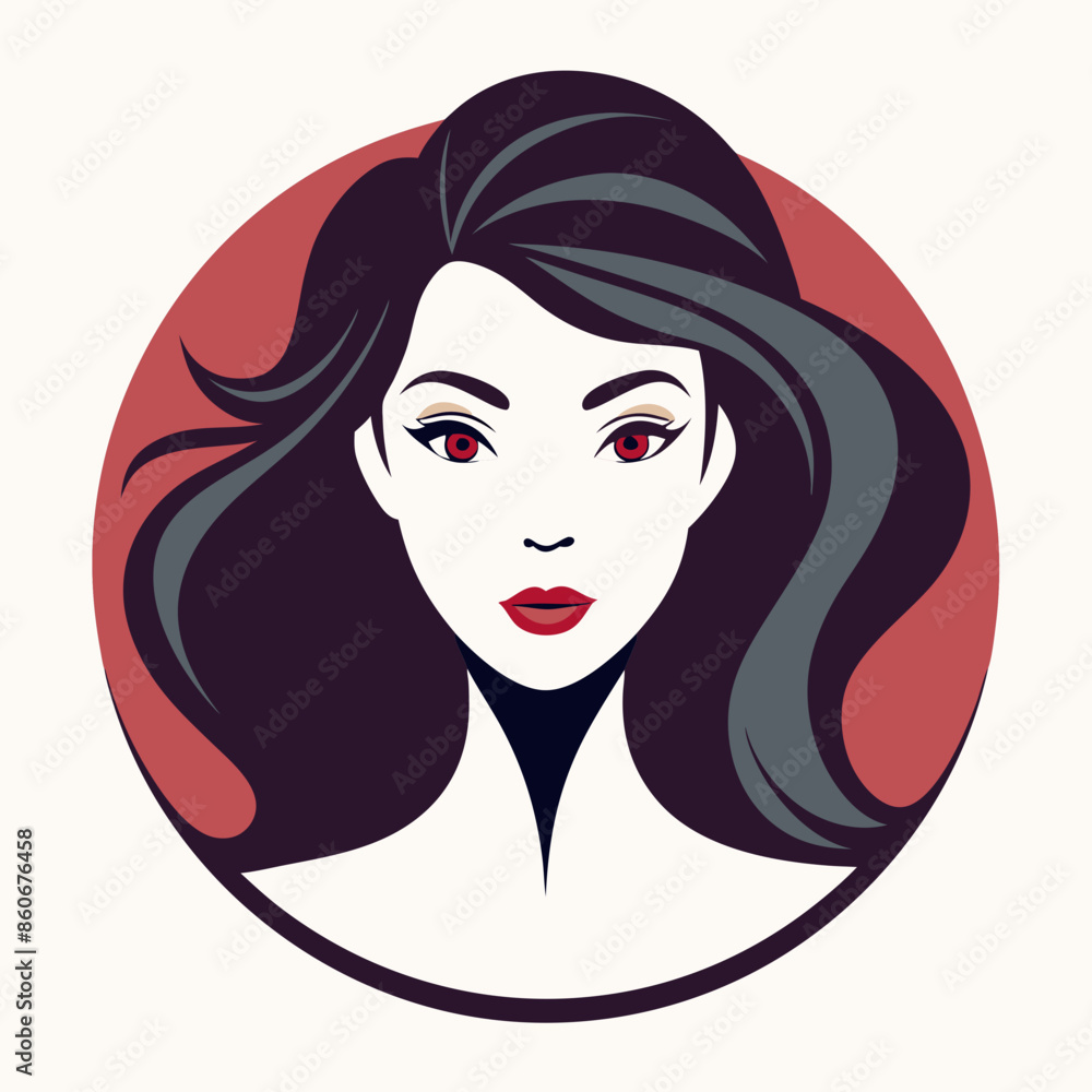 beautiful-lady-s-minimal-face-logo beautiful-lady-s-minimal-face-logo