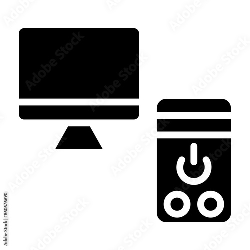 Vector Design Workstation Icon Style photo