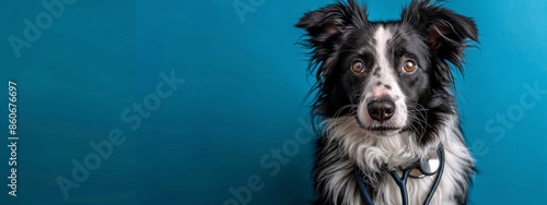 Black and White Border Collie Puppy Lying on Floor