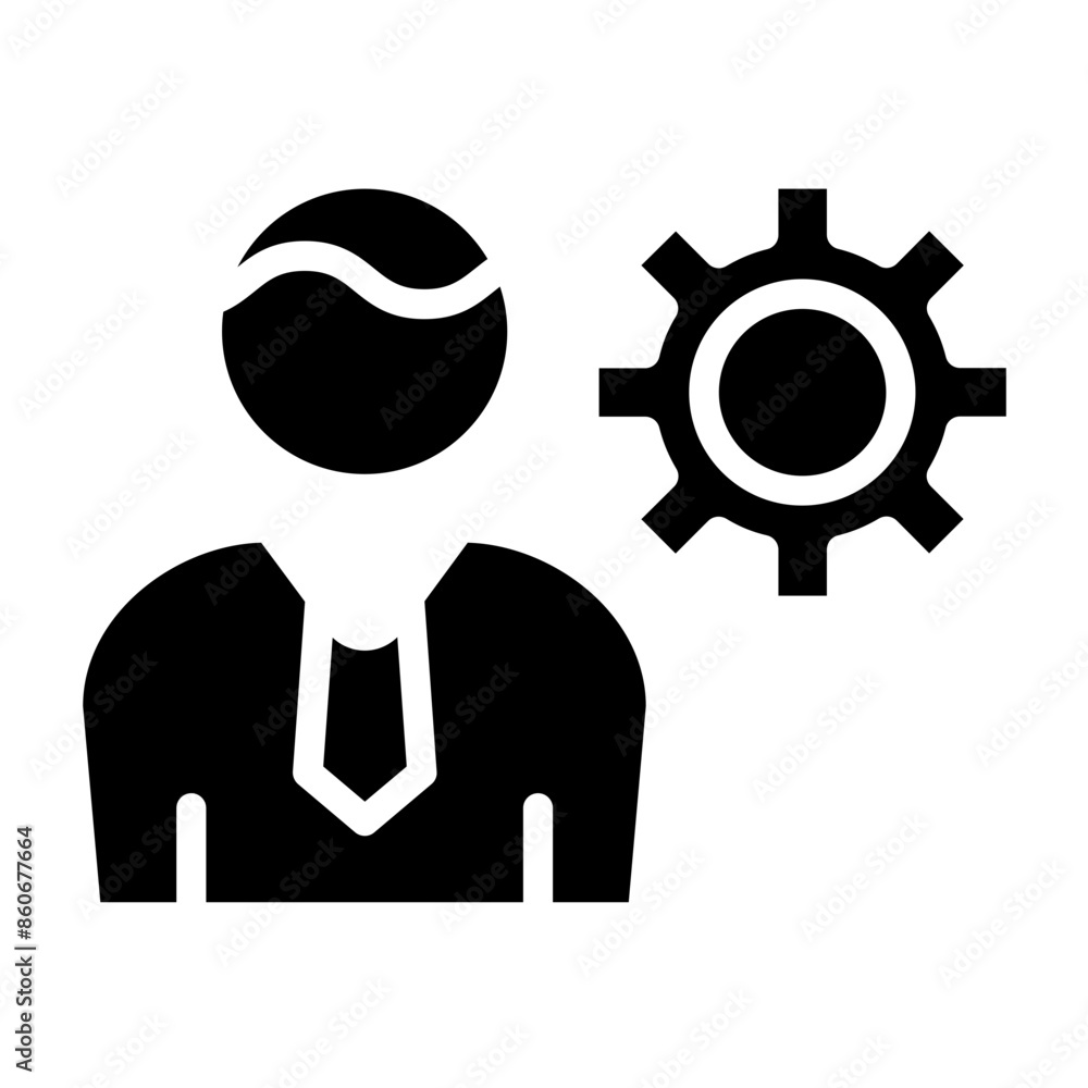 Vector Design HR Director Icon Style Vector Design HR Director Icon Style