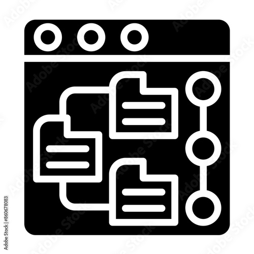 Vector Design Version Control Icon Style