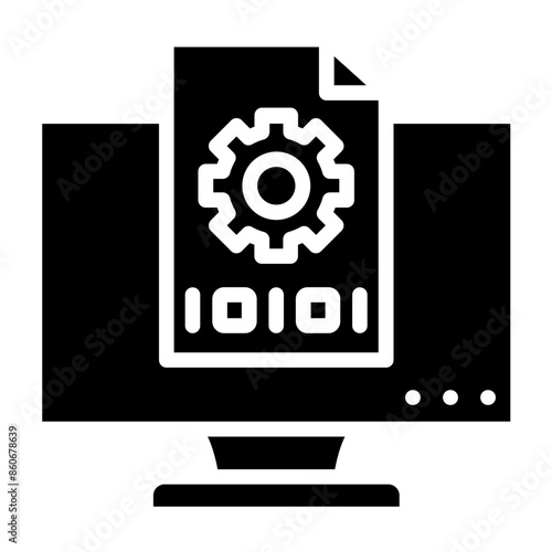 Vector Design Code Compiler Icon Style