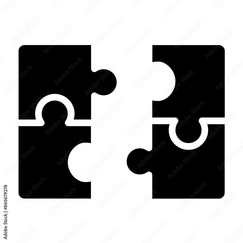 Vector Design Solution Puzzle Icon Style Vector Design Solution Puzzle Icon Style
