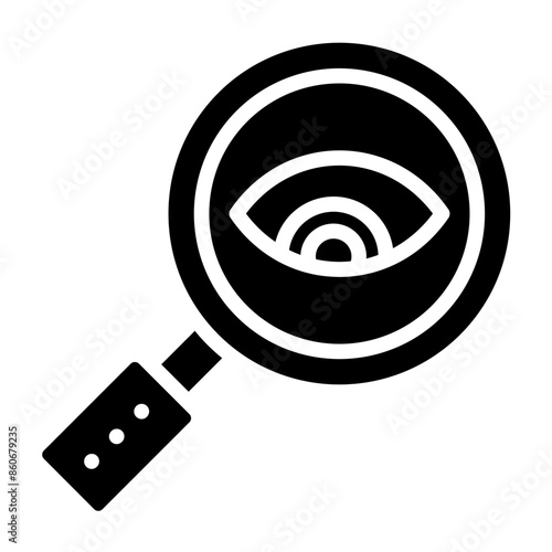 Vector Design Insightful Lens Icon Style