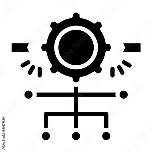 Vector Design Breakthrough Cascade Icon Style