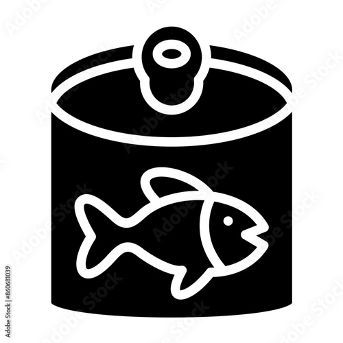 Vector Design Canned Tuna Icon Style