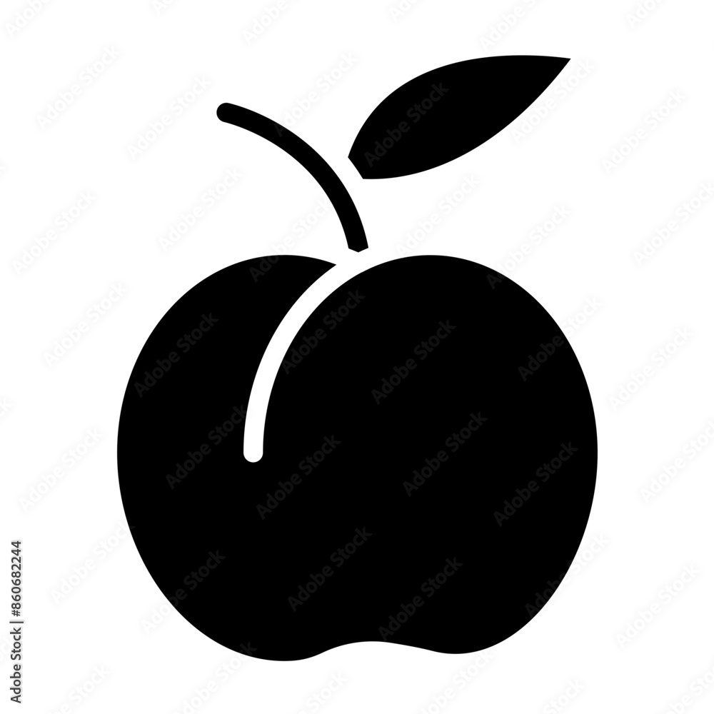 Vector Design Apricot Icon Style Vector Design Apricot Icon Style
