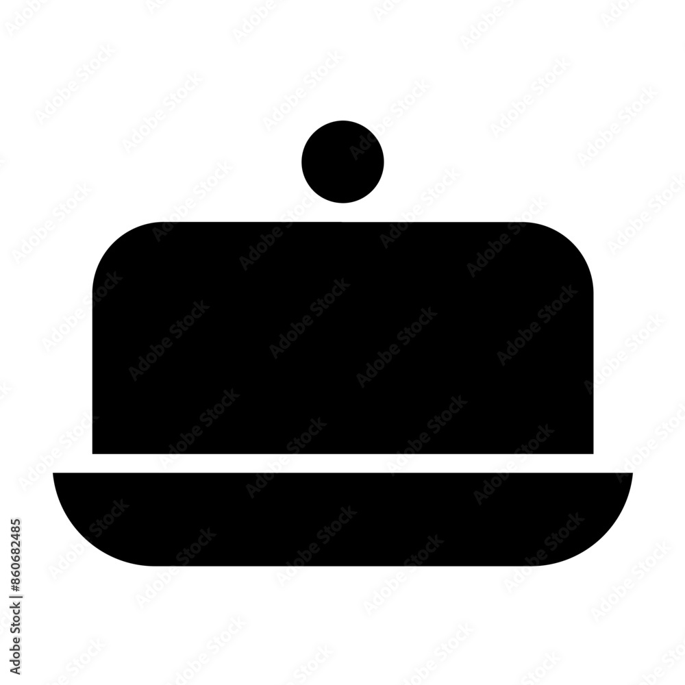 Vector Design Butter Dish Icon Style Vector Design Butter Dish Icon Style