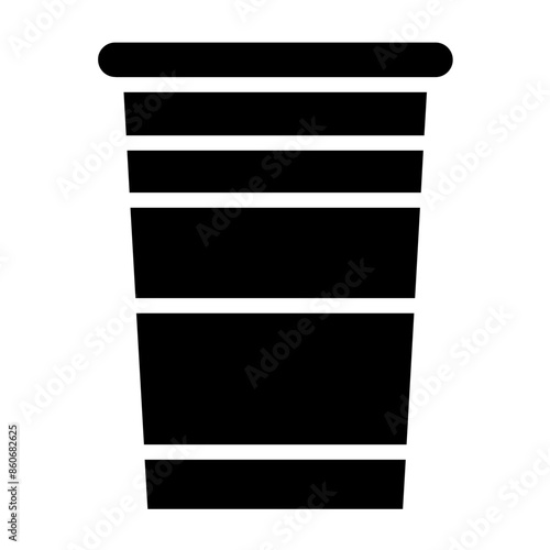 Vector Design Styrofoam Cup Icon Style