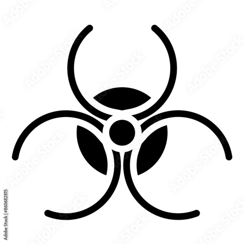 Vector Design Biohazard Symbol Icon Style