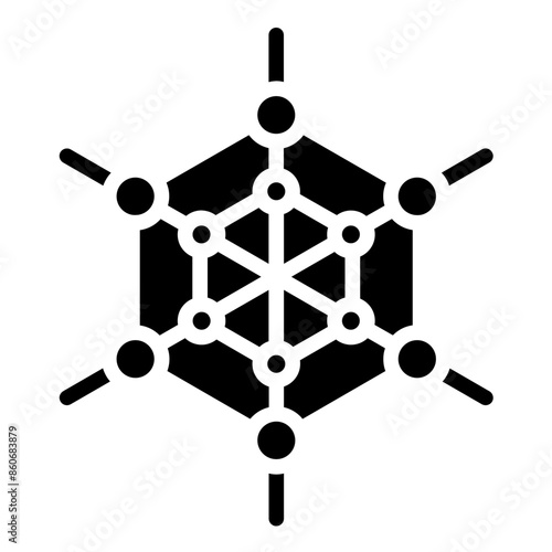 Vector Design Polymerization Icon Style