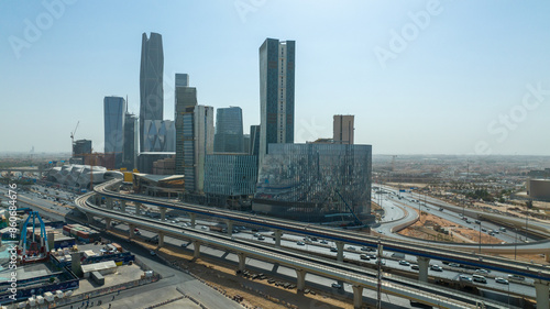 KAFD King Abdullah Financial District in Riyadh city photo