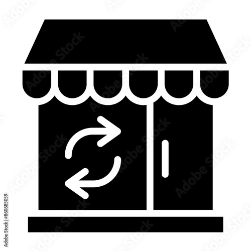 Vector Design Secondhand Shop Icon Style