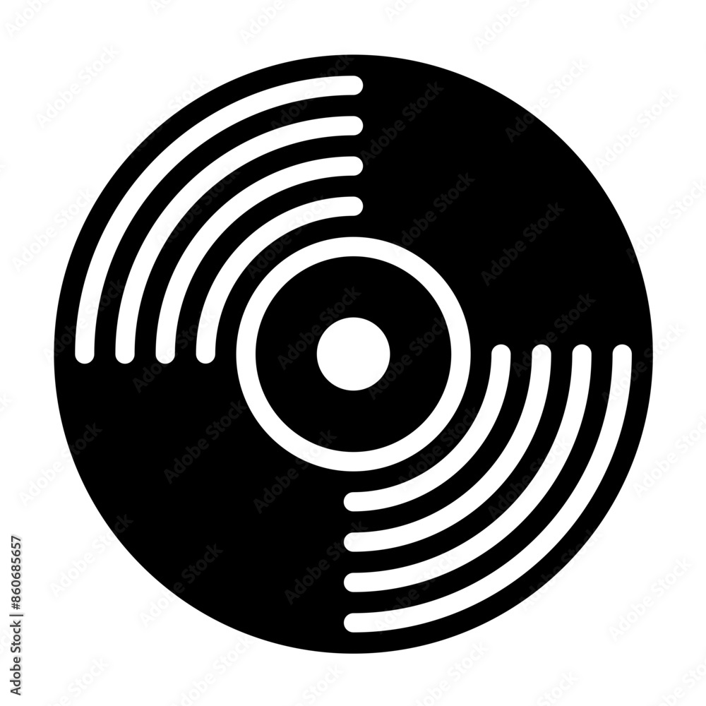 Vector Design Vinyl Records Icon Style Vector Design Vinyl Records Icon Style