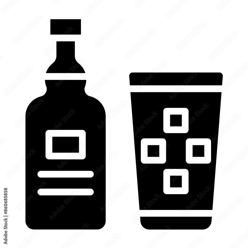 Vector Design Spirits Icon Style Vector Design Spirits Icon Style