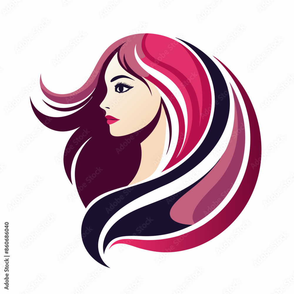 vector-template-abstract-logo-for-woman-salons-and vector-template-abstract-logo-for-woman-salons-and