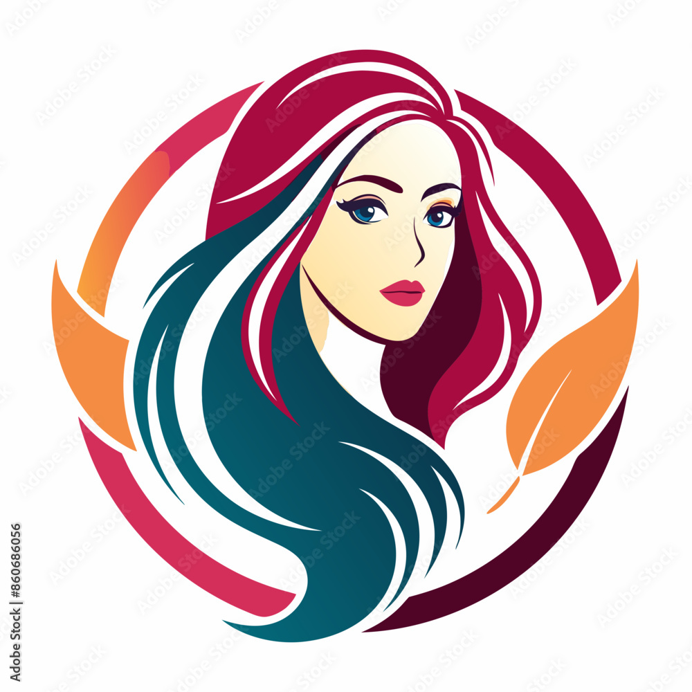 vector-template-abstract-logo-for-woman-salons-and vector-template-abstract-logo-for-woman-salons-and